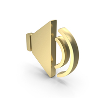 Audio Sound Volume Gold PNG & PSD Images