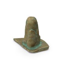 Tall Metallic Corroded Stone PNG & PSD Images