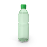 Green Plastic Water Bottle 0.5L PNG & PSD Images
