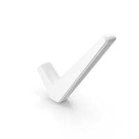 White Bevel Tick Mark PNG & PSD Images