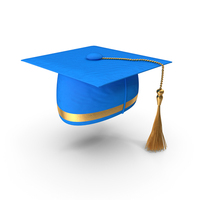 Blue Graduation Hat PNG & PSD Images