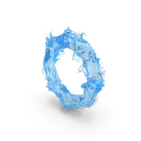 Water Splash Octagon Shape PNG & PSD Images
