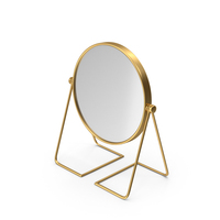 Gold Table Mirror PNG & PSD Images