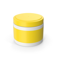 Yellow Cosmetic Cream Bottle PNG & PSD Images