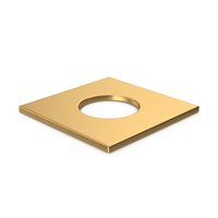 Gold Square Washer PNG & PSD Images