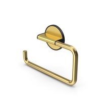 Toilet roll holder matt black brass PNG & PSD Images