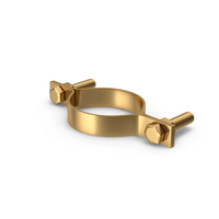 Pipe Clamp Gold PNG & PSD Images