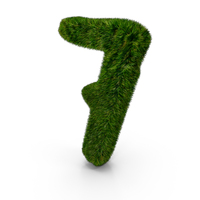 Alphabet Number 7 Grass PNG & PSD Images