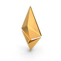 Gold Ethereum Symbol PNG & PSD Images