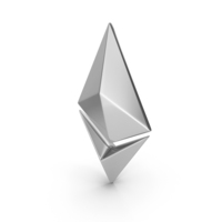 Silver Ethereum Symbol PNG & PSD Images
