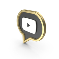 Speech Bubble YouTube Symbol PNG & PSD Images
