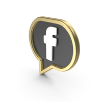 Social Media Icon Face Book  Speech Bubble PNG & PSD Images