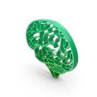 Green Brain Symbol PNG & PSD Images