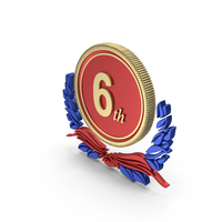 Number Frame  6 Gold PNG & PSD Images