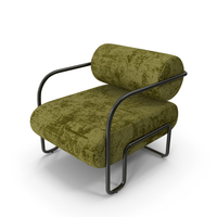 Horary-Green当代椅子Leath-Aire软垫椅子PNG和PSD图像