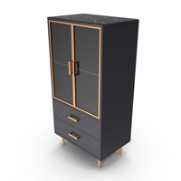 Homary Italian Light Luxury Display Cabinet Gray Tempered Glass Door PNG & PSD Images
