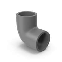Gray 90 Degree Plastic Pipe Elbow PNG & PSD Images