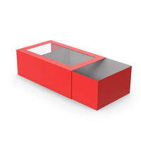 Opened Cakebox Red PNG & PSD Images