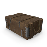 Wooden Box - Low Poly PBR PNG & PSD Images