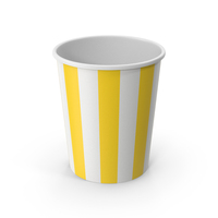 Popcorn Cup Yellow PNG & PSD Images
