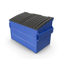 Clean Closed Front Load Dumpster PNG & PSD Images