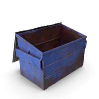 Front Load Dumpster Dirty Open PNG & PSD Images