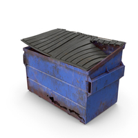 Front Load Dumpster Damaged Closed PNG & PSD Images