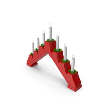 Christmas Candlestick Holder PNG & PSD Images