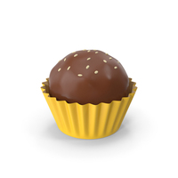 Chocolate Ball In Yellow Wrapper PNG & PSD Images