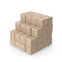 Cargo Box Crates Stack PNG & PSD Images