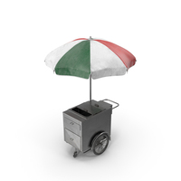 雨伞食品推车肮脏的PNG和PSD图像