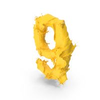 Yellow Splash Number 9 PNG & PSD Images