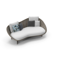 Sofa Lido Cord Outdoor by Minotti PNG & PSD Images