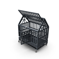 New Dog Cage With Open Door And Roof PNG & PSD Images