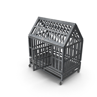 Used Dog Cage With Open Door PNG & PSD Images