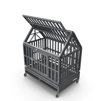Used Dog Cage With Open Roof PNG & PSD Images