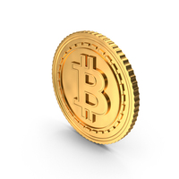 Golden Bitcoin PNG & PSD Images