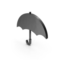 Black Umbrella Symbol PNG & PSD Images