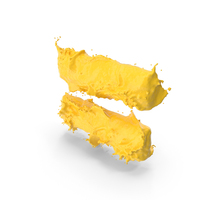 Yellow Splash Equal Symbol PNG & PSD Images