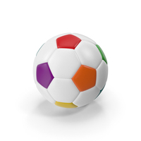 Clean Colorful Soccer Ball PNG & PSD Images