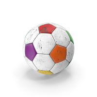 Dirty Colorful Soccer Ball PNG & PSD Images