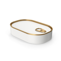 White Rectangular Tin Can PNG & PSD Images