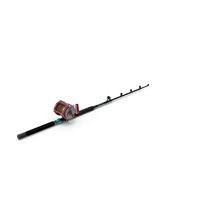 Telescopic Fishing Rod and Reel PNG & PSD Images