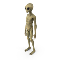 Standing Humanoid Alien PNG & PSD Images