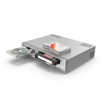 索尼SLV D300P组合播放器，带视频盒DVD Disc Png和PSD图像