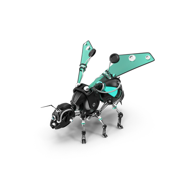 机器人蜜蜂黑色PNG和PSD图像