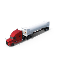 Mack Anthem Truck with LNG Semi Trailer Gas Tank PNG & PSD Images
