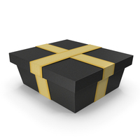 Gift Box Present Black PNG & PSD Images