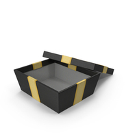 Gift Box Present Open Black PNG & PSD Images
