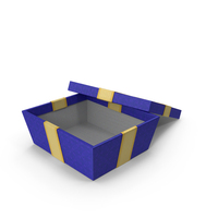 Blue Open Gift Box PNG & PSD Images